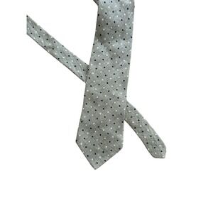 Brooks Brothers Makers Beige Polka Dot 100%‎ Linen Made in USA Mens Neck Tie